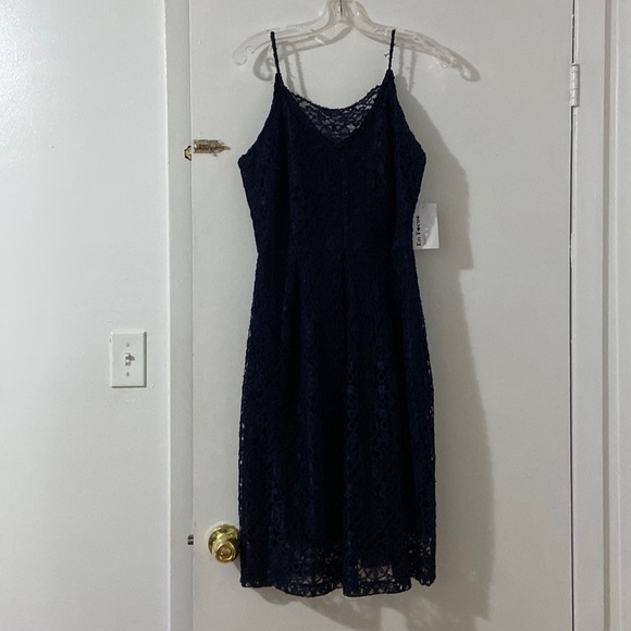 ENFOCUS STUDIO Navy blue lace dress - size 10 - Picture 2 of 5